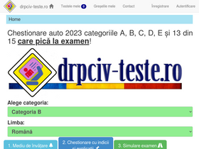 'drpciv-teste.ro' screenshot