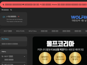 'wolfkorea.com' screenshot