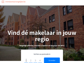'immokantoorvergelijker.be' screenshot