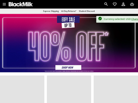 'blackmilkclothing.com' screenshot