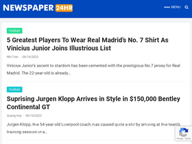 'newspaper24hr.com' screenshot