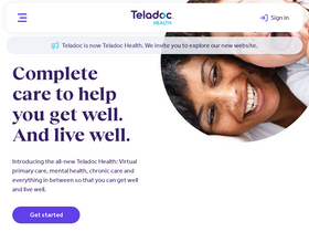 'teladochealth.com' screenshot