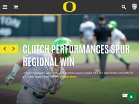 'goducks.com' screenshot