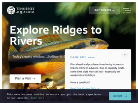 'tnaqua.org' screenshot