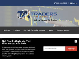 'tradersagency.com' screenshot