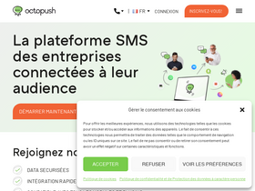 'octopush.com' screenshot