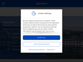 'dkfz.de' screenshot