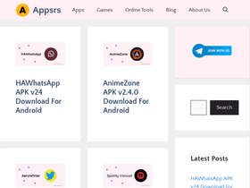 'appsrs.com' screenshot