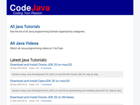 'codejava.net' screenshot