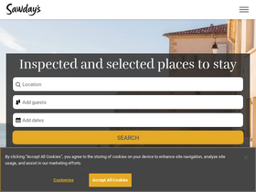 'sawdays.co.uk' screenshot