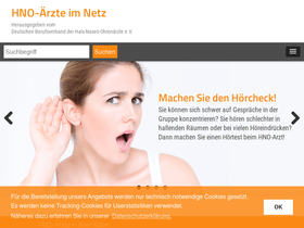 'hno-aerzte-im-netz.de' screenshot
