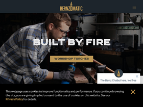 'bernzomatic.com' screenshot