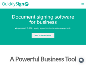 'quicklysign.com' screenshot