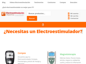 'electroestimulaciondeportiva.com' screenshot