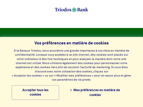 'triodos.be' screenshot