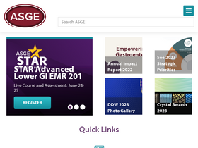 'asge.org' screenshot