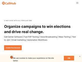 'callhub.io' screenshot