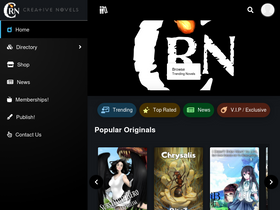 'creativenovels.com' screenshot