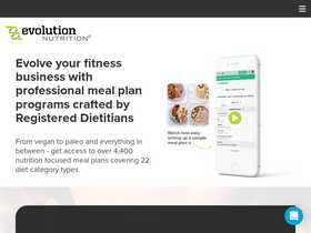 'evolutionnutrition.com' screenshot