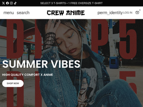 crewanime.com homepage screenshot