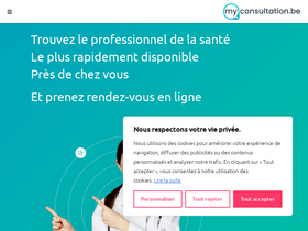 'myconsultation.be' screenshot