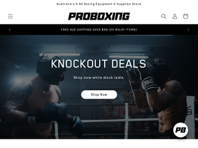 proboxing.com.au homepage screenshot