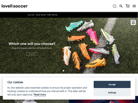 'lovellsoccer.co.uk' screenshot
