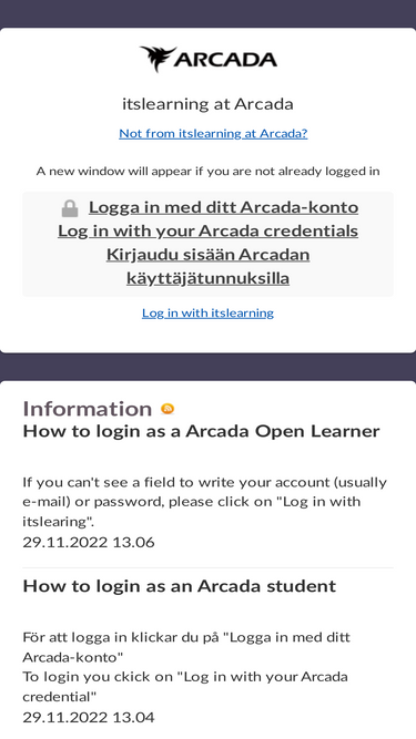 arcada.itslearning.com