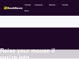 'keebnews.com' screenshot