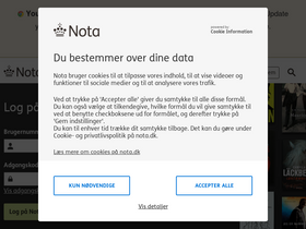'nota.dk' screenshot