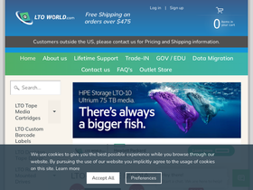 ltoworld.com homepage screenshot