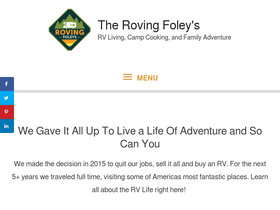 'therovingfoleys.com' screenshot