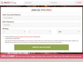 'milfscity.com' screenshot