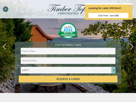 'yourcabin.com' screenshot