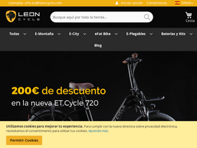 leoncycle.es homepage screenshot