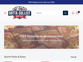 gottacollectemall.com homepage screenshot
