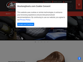 'mustangseats.com' screenshot