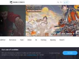 'bilibilicomics.com' screenshot