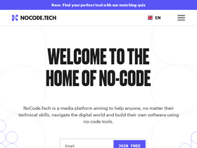 'nocode.tech' screenshot