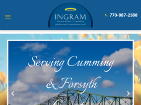 'ingramfuneralhome.com' screenshot