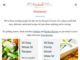 'thewickednoodle.com' screenshot