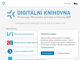 'digitalniknihovna.cz' screenshot