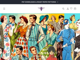 'vintagesewingpatterncompany.com' screenshot