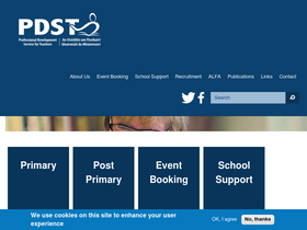 'pdst.ie' screenshot