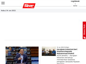 'sinarharian.com.my' screenshot