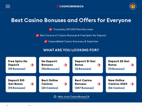 'casinobonusca.com' screenshot