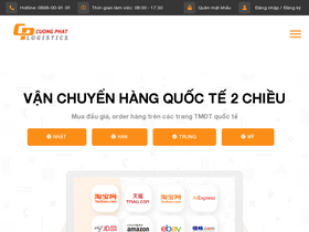 'cuongphatlogistics.vn' screenshot