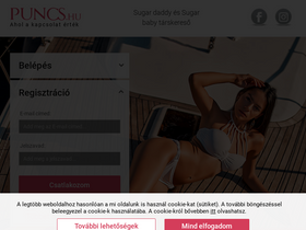 'puncs.hu' screenshot