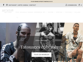 ArtWear Tattoo website screenshot