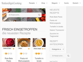 'italianstylecooking.net' screenshot